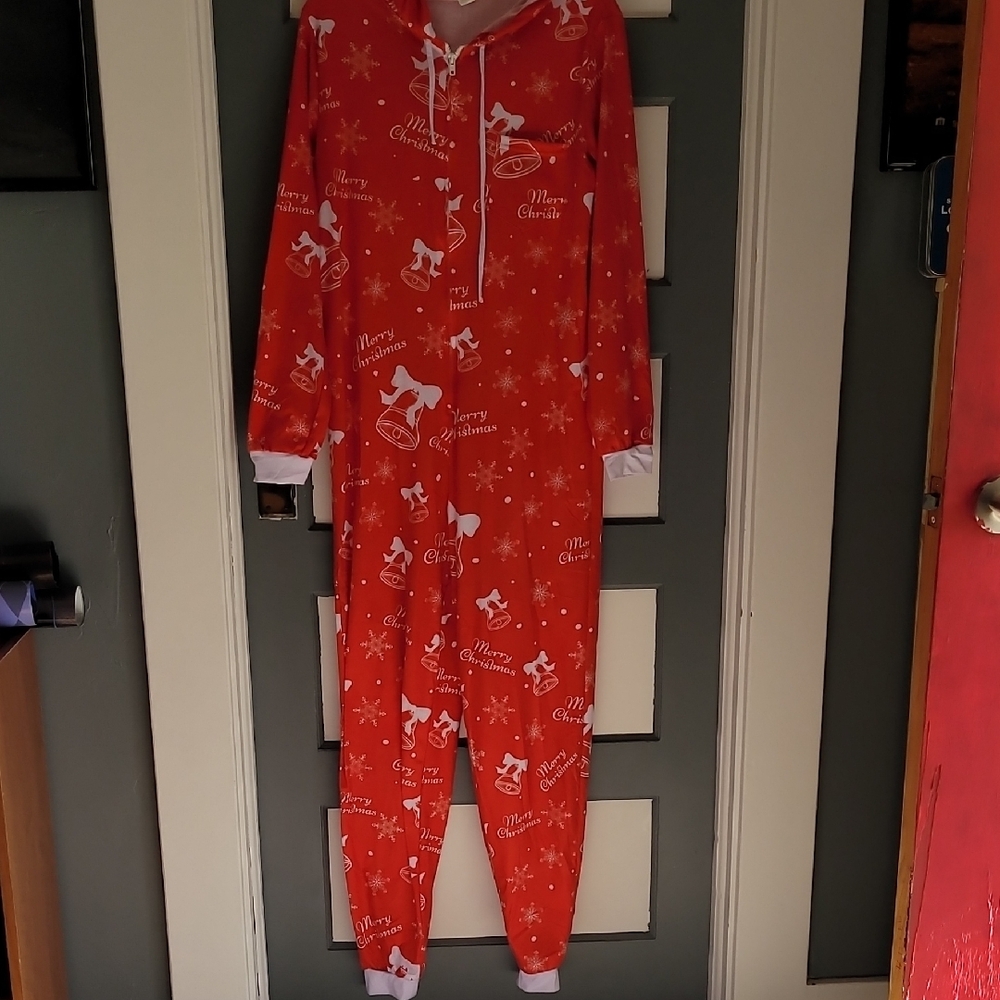 Red Christmas Onesie Pajamas
